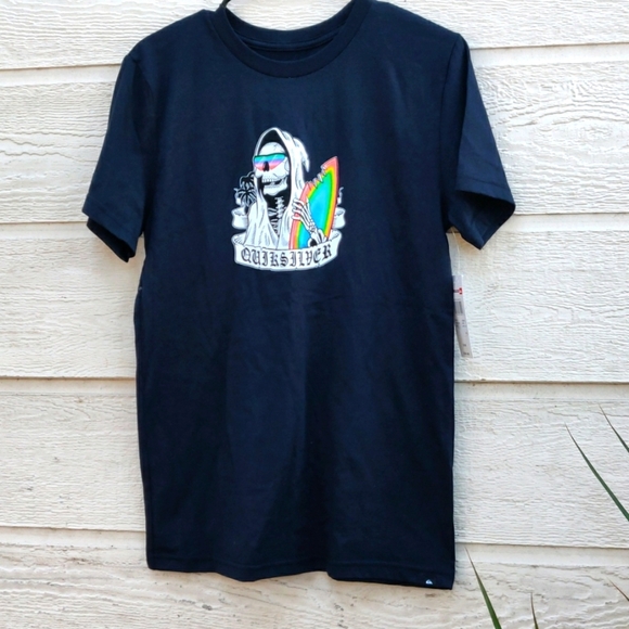 Quicksilver boy shirt size XL color black - Picture 1 of 6